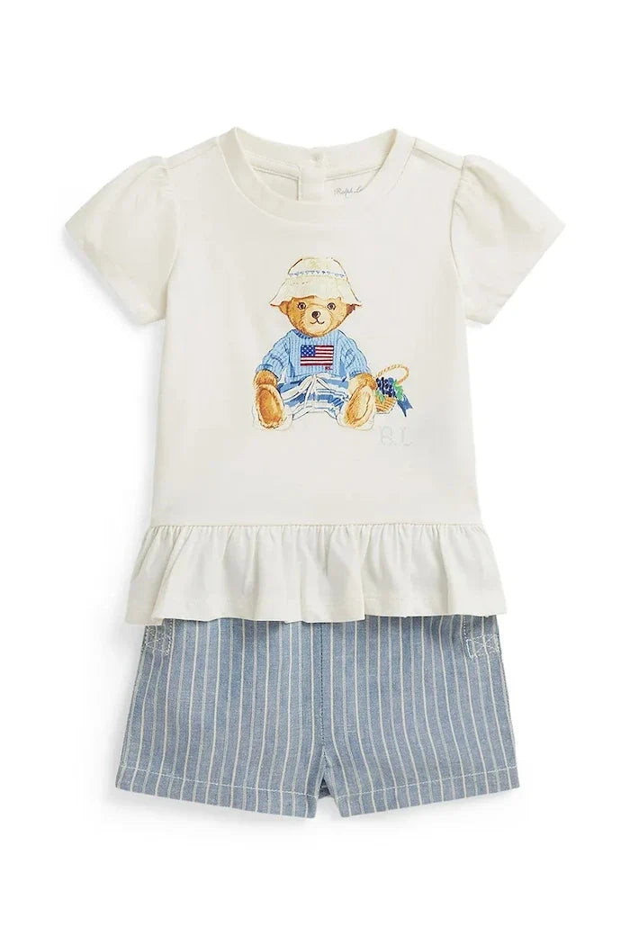 Conjunto de algodón Polo Ralph Lauren para niños