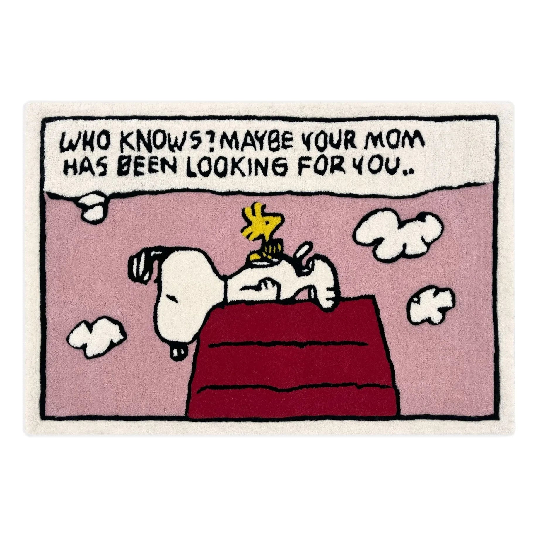 Maison Deux - Alfombra Peanuts Comic | Rosa