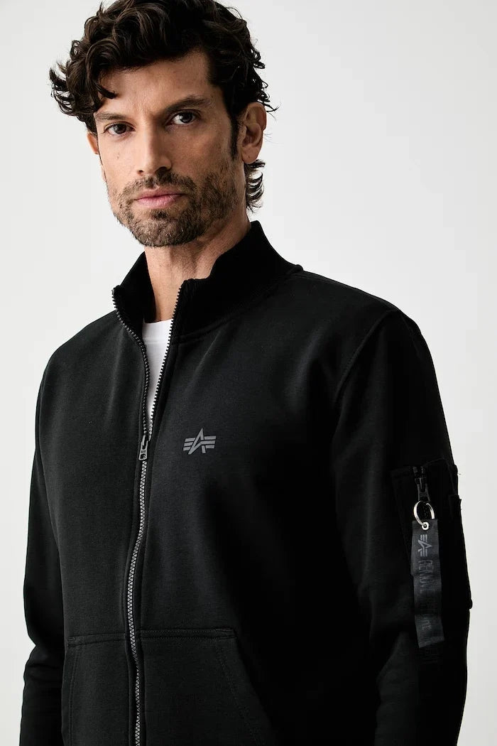 Sudadera de algodón con cremallera DTM Mid para hombre Alpha Industries