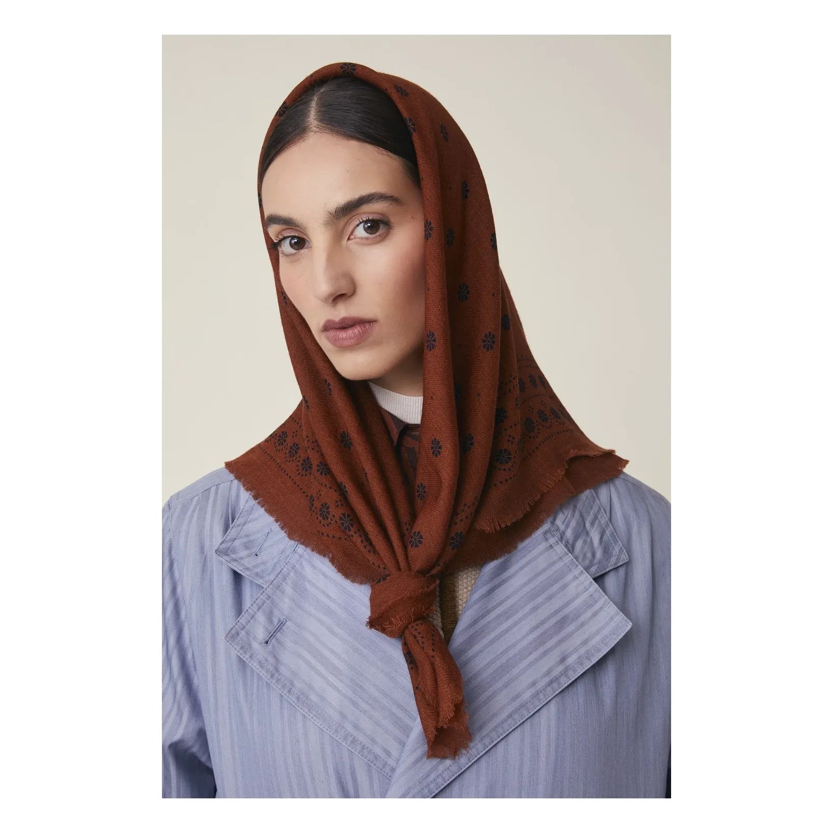 Moismont - Bufanda Achille nº 851, Lana | Rojo Herrumbre