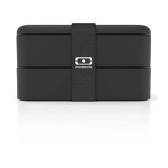 Monbento - MB Original Bento, con 2 Compartimentos Herméticos | Negro