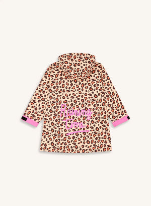 Hello Hossy - Poncho Corto A Prueba de Agua con Estampado de Leopardo | Marrón