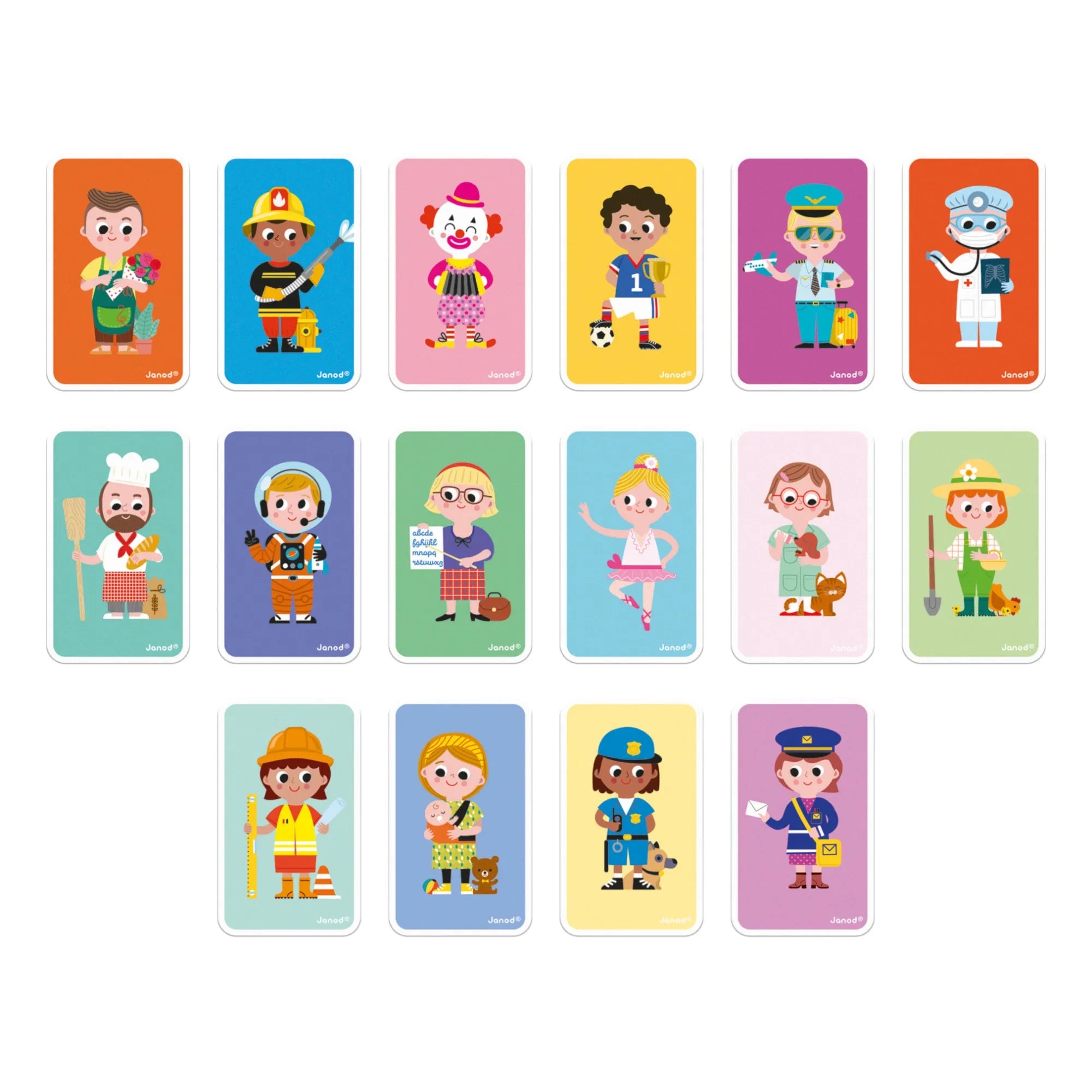 Janod - Magneti'Book Juego - Profesiones