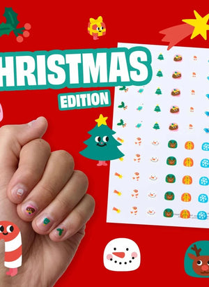 Omy - Calcomanías de uñas navideñas