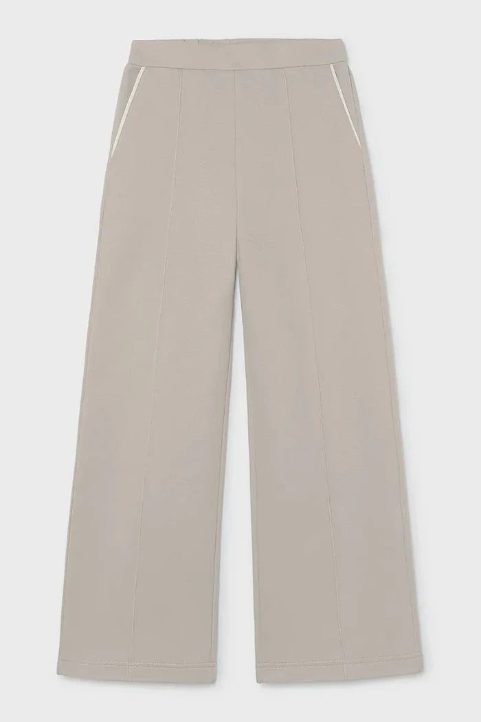 Pantalones lisos de algodón para mujer