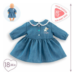 Corolle - Vestido para muñeca de 30 cm Un week-end à Paris | Azul denim