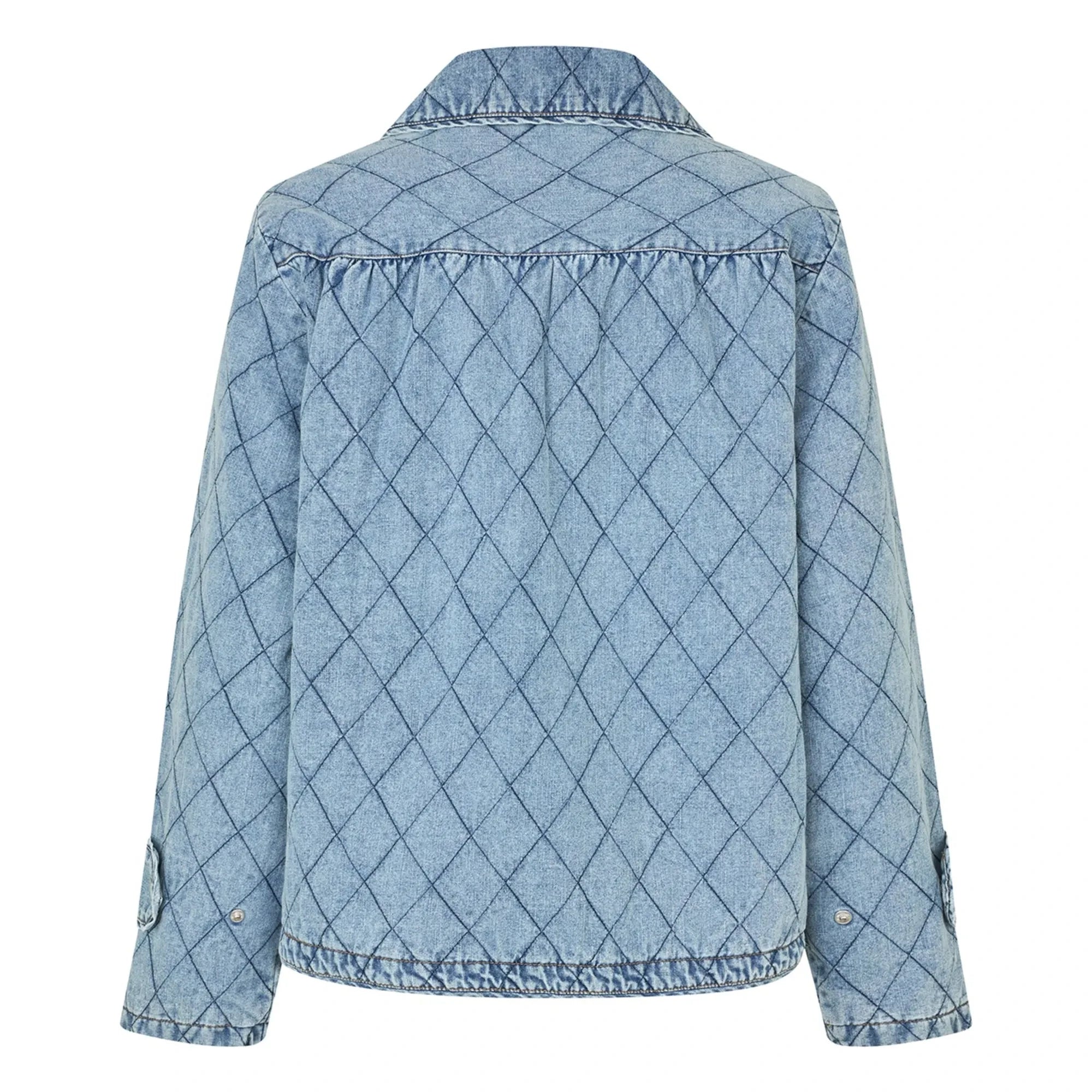 Lollys Laundry - Chaqueta de algodón acolchada Viola | Azul vaquero