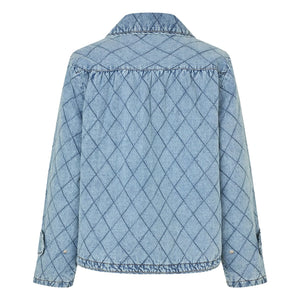 Lollys Laundry - Chaqueta de algodón acolchada Viola | Azul vaquero
