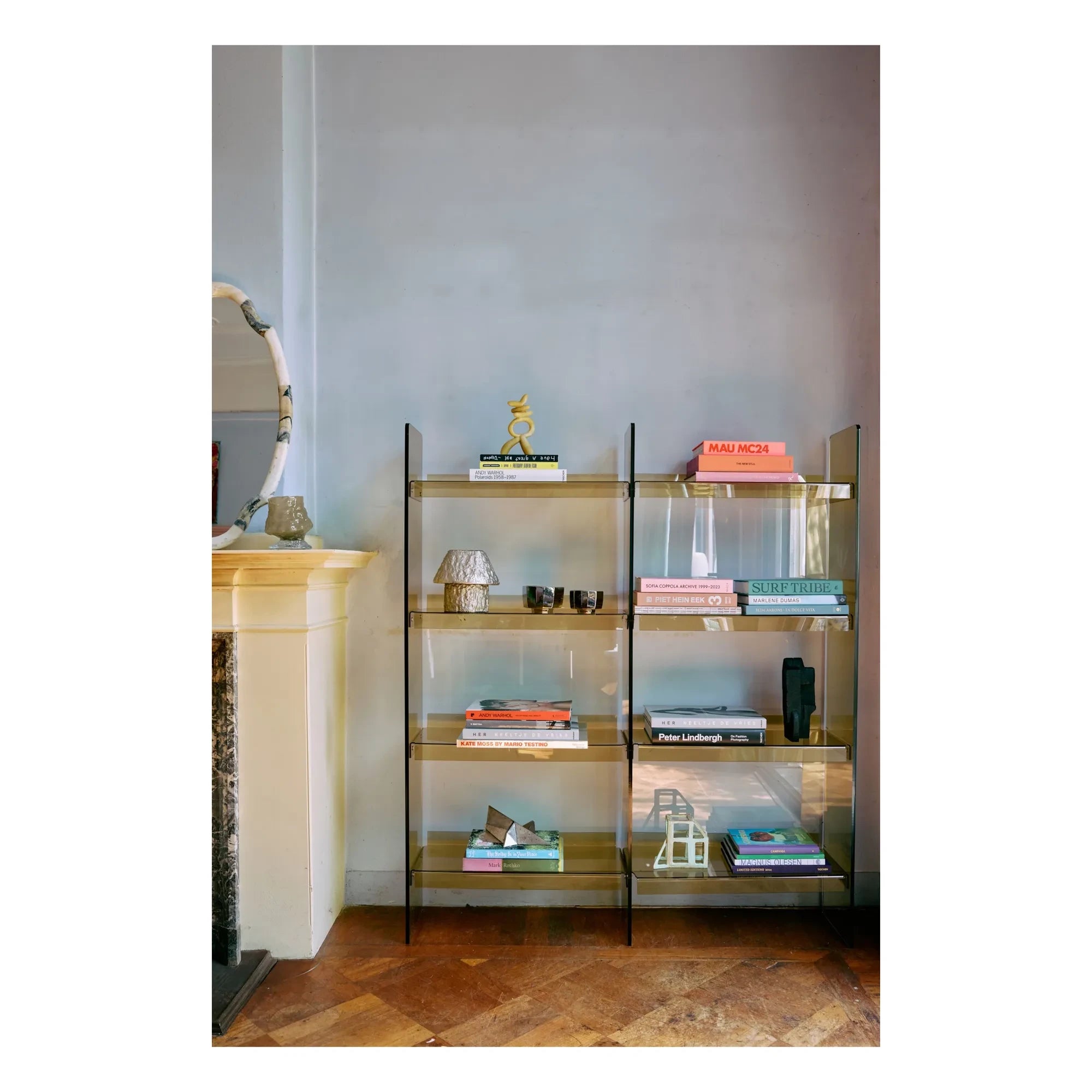 HKliving - Estantería acrílica | Verde oliva