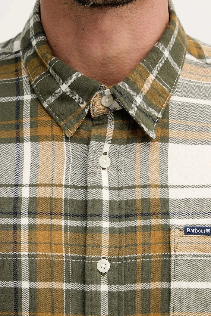 Camisa de algodón Barbour Malham
