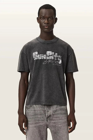 Camiseta básica de algodón para hombre AllSaints SUN