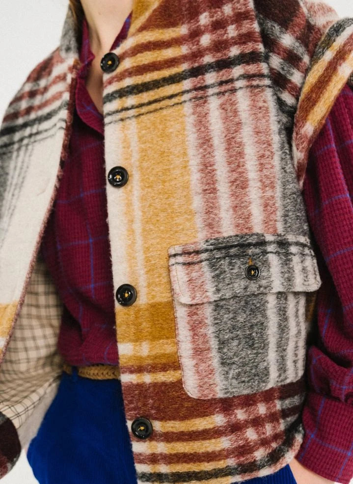 Tinsels - Chaqueta sin mangas | Burdeos