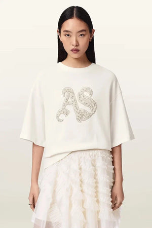 Camiseta extragrande ICON de algodón para mujer de AllSaints