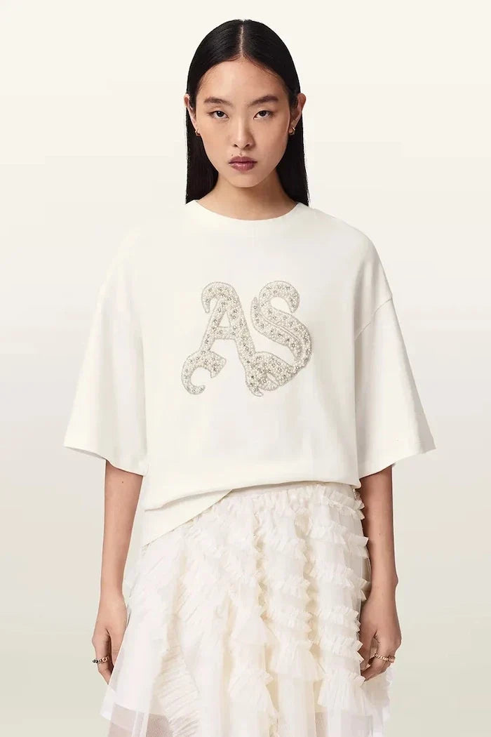 Camiseta extragrande ICON de algodón para mujer de AllSaints