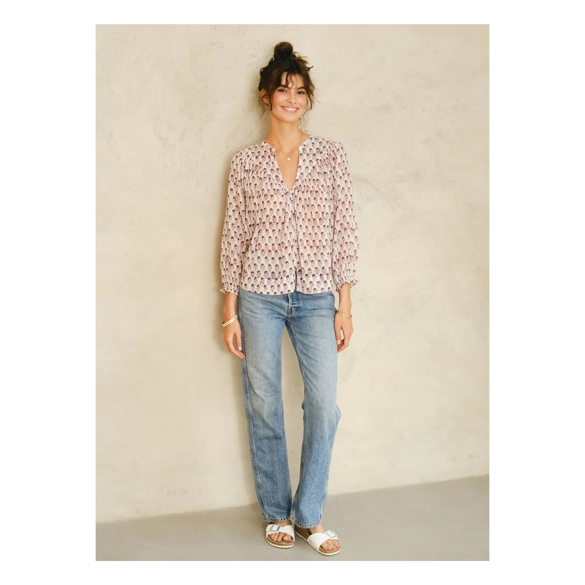 M.A.B.E. - Blusa Kiki Algodón | Rojo