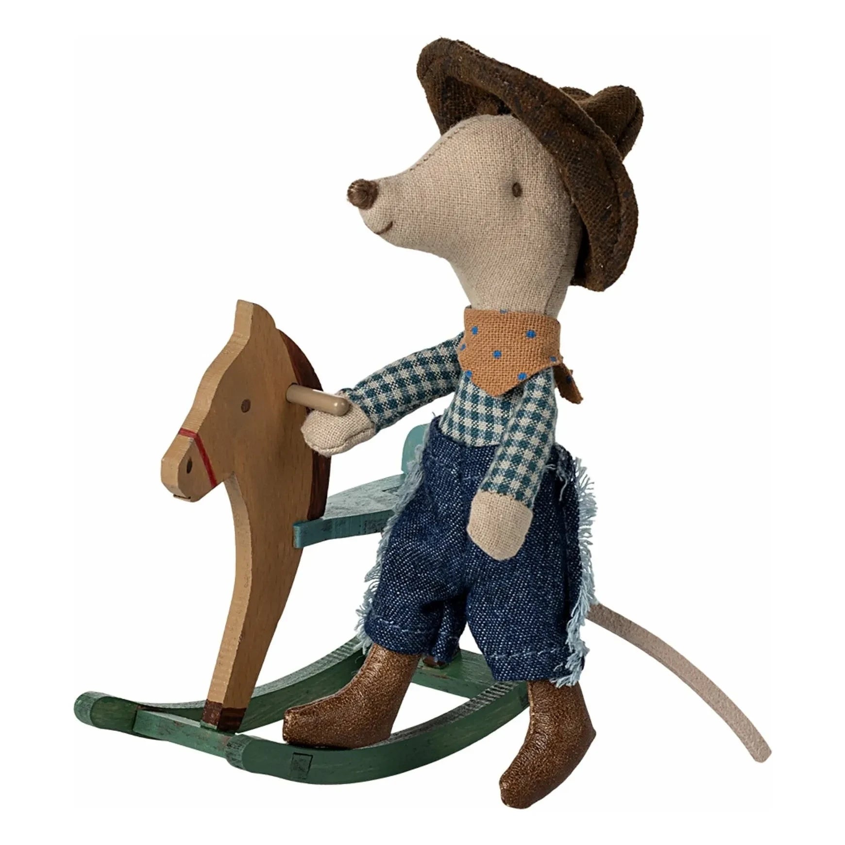 Maileg - Ratón hermano pequeño, Cowboy con su caballo