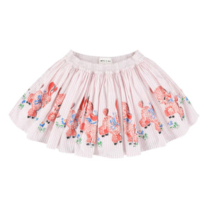 Morley - Falda Whizz a Rayas | Rosa Claro