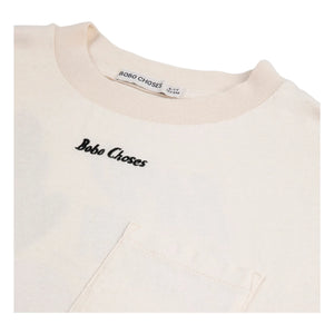 Bobo Choses - Camiseta Oversize Rapid Radish Algodón Orgánico | Blanco