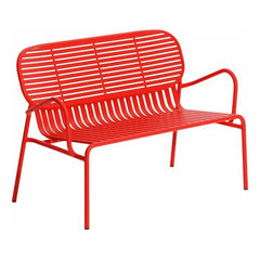 Petite friture - Fin de semana 2 plazas sillón de jardín | Rojo