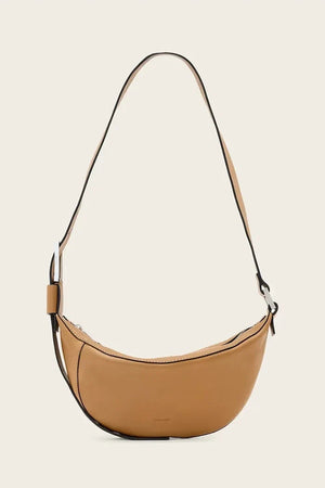 Bolso AllSaints LUNA de piel tipo croissant para mujer