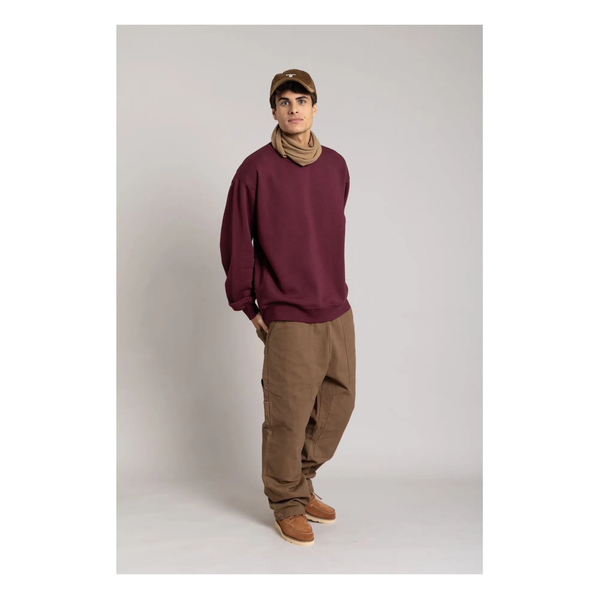 Smallable Man - Sudadera de algodón orgánico | Berenjena