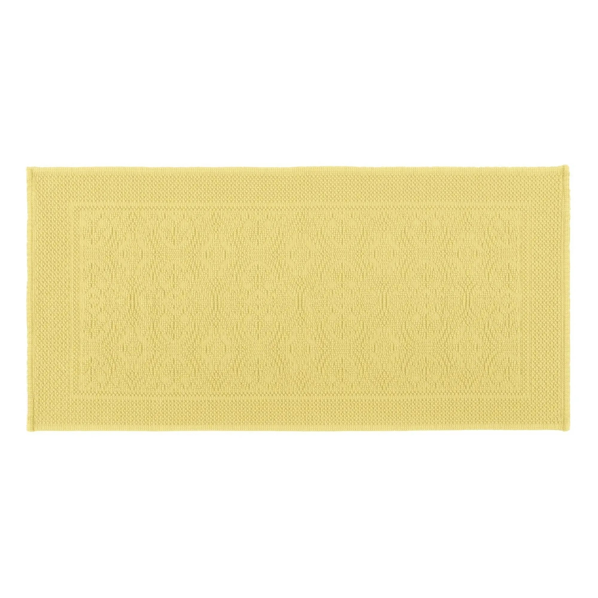 Haomy - Alfombra de baño Kymi | Amarillo Paja