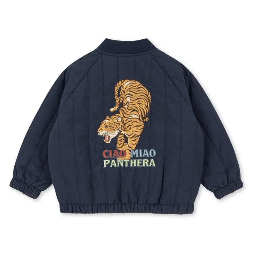 Konges Sløjd - Juno Tiger Bomber Ceket | Koyu Mavi