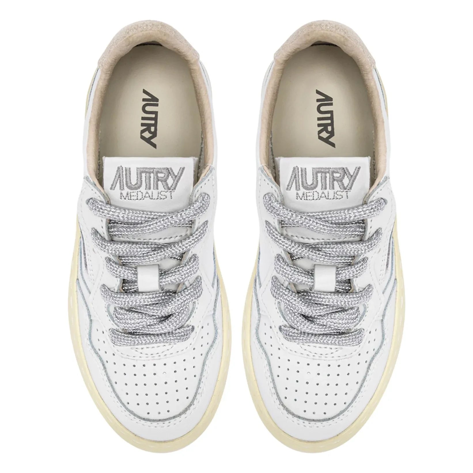 Autry - Zapatillas bajas Medalist de piel y ante para niños | Blanco