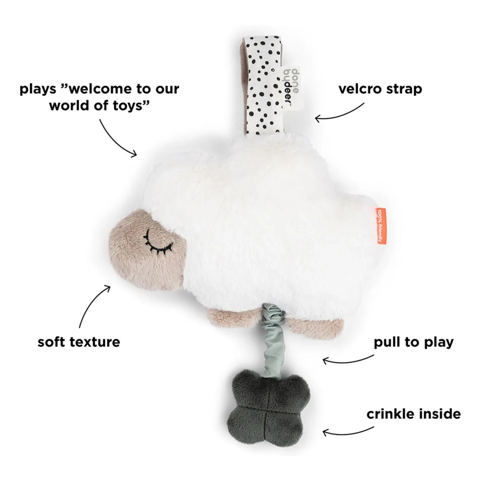 Done by deer - Peluche musical Sheepy | Arena