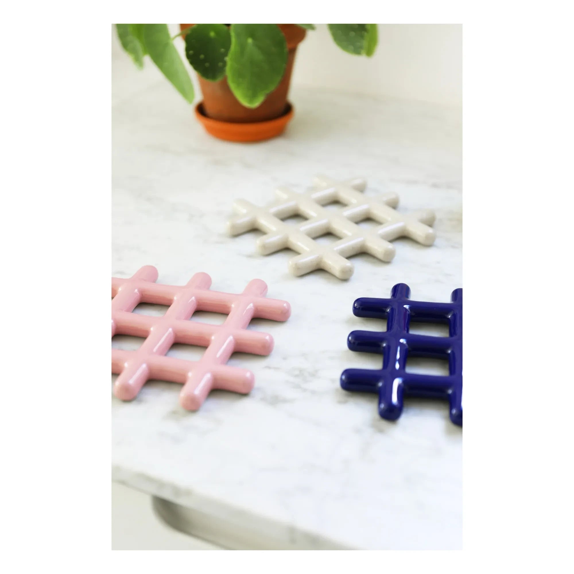 &Klevering - Salvamanteles De Rejilla | Azul