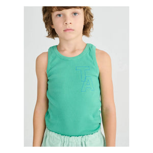 True Artist - Camiseta de tirantes acanalada n.º 20 | Verde