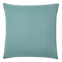 Haomy - Funda de almohada de voile de algodón | Piedra azul