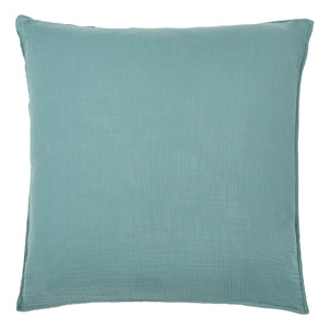 Haomy - Funda de almohada de voile de algodón | Piedra azul