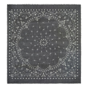 Kujten - Effy Kaşmir Voile Bandana | Siyah