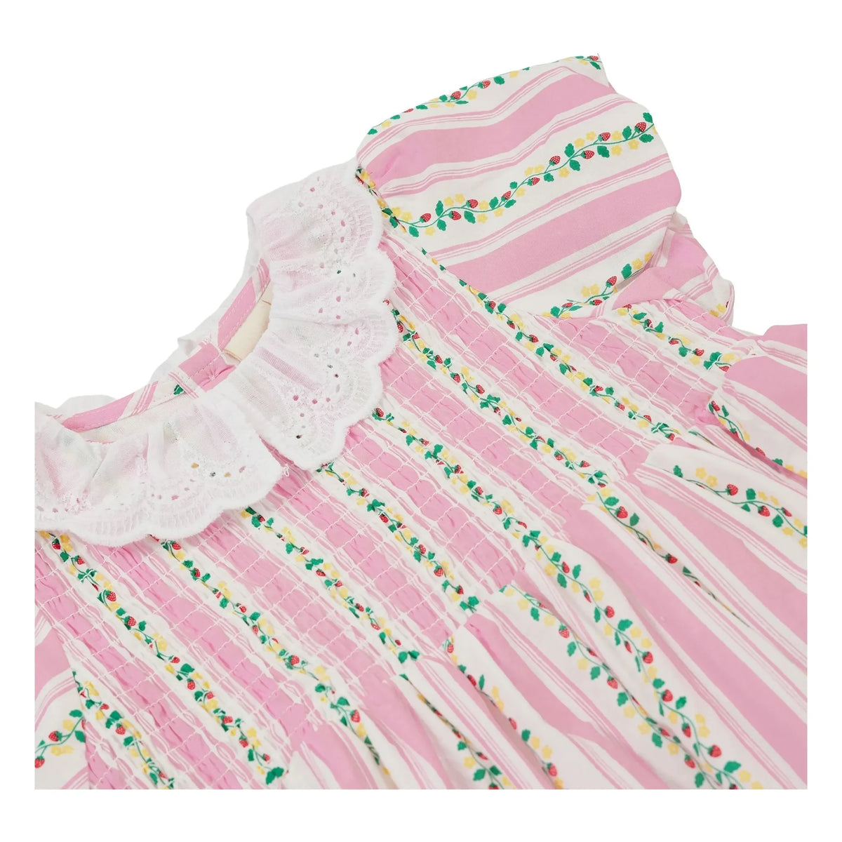 Goldie + Ace - Vestido fruncido a rayas | Rosa