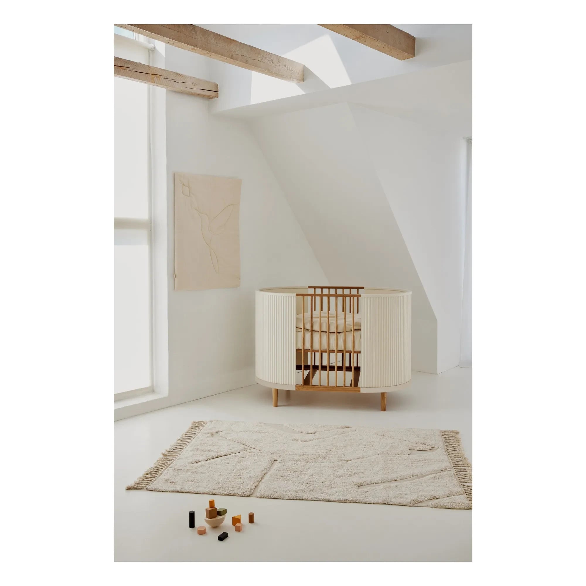 KAS Copenhague - Sábana de cuna Kai | Crema