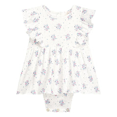 Louise Misha - Vestido de pana Lena Fleurie | Crema