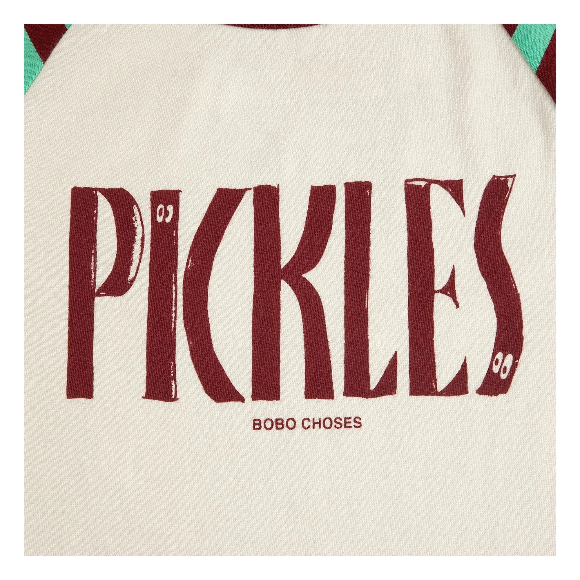 Bobo Choses - Camiseta de Algodón Orgánico Pickles | Blanco