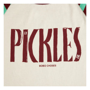 Bobo Choses - Camiseta de Algodón Orgánico Pickles | Blanco