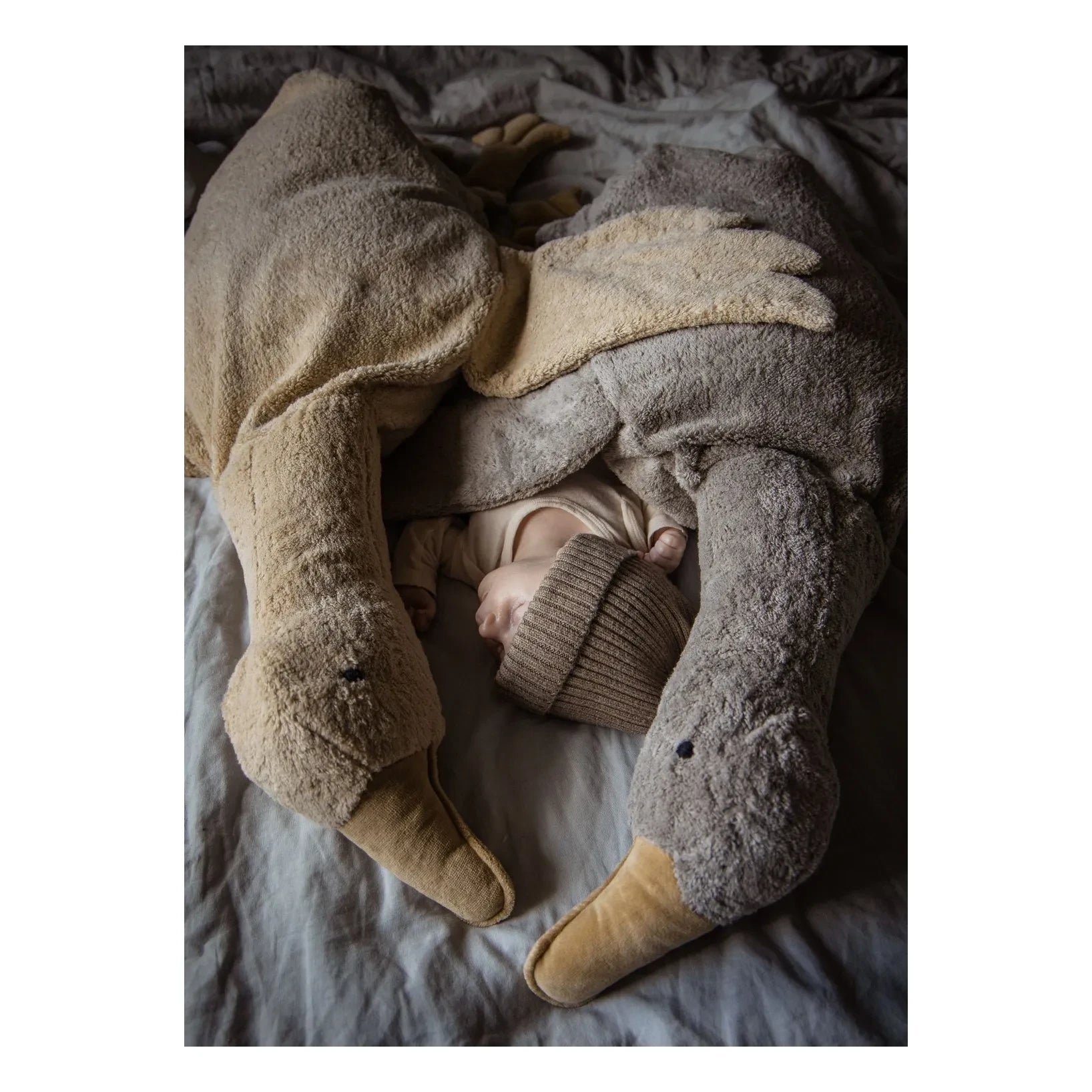Senger Naturwelt - Ganso de peluche grande | Beige