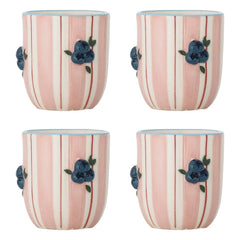 Bloomingville - Vasos Carry - Set de 4 | Rosa