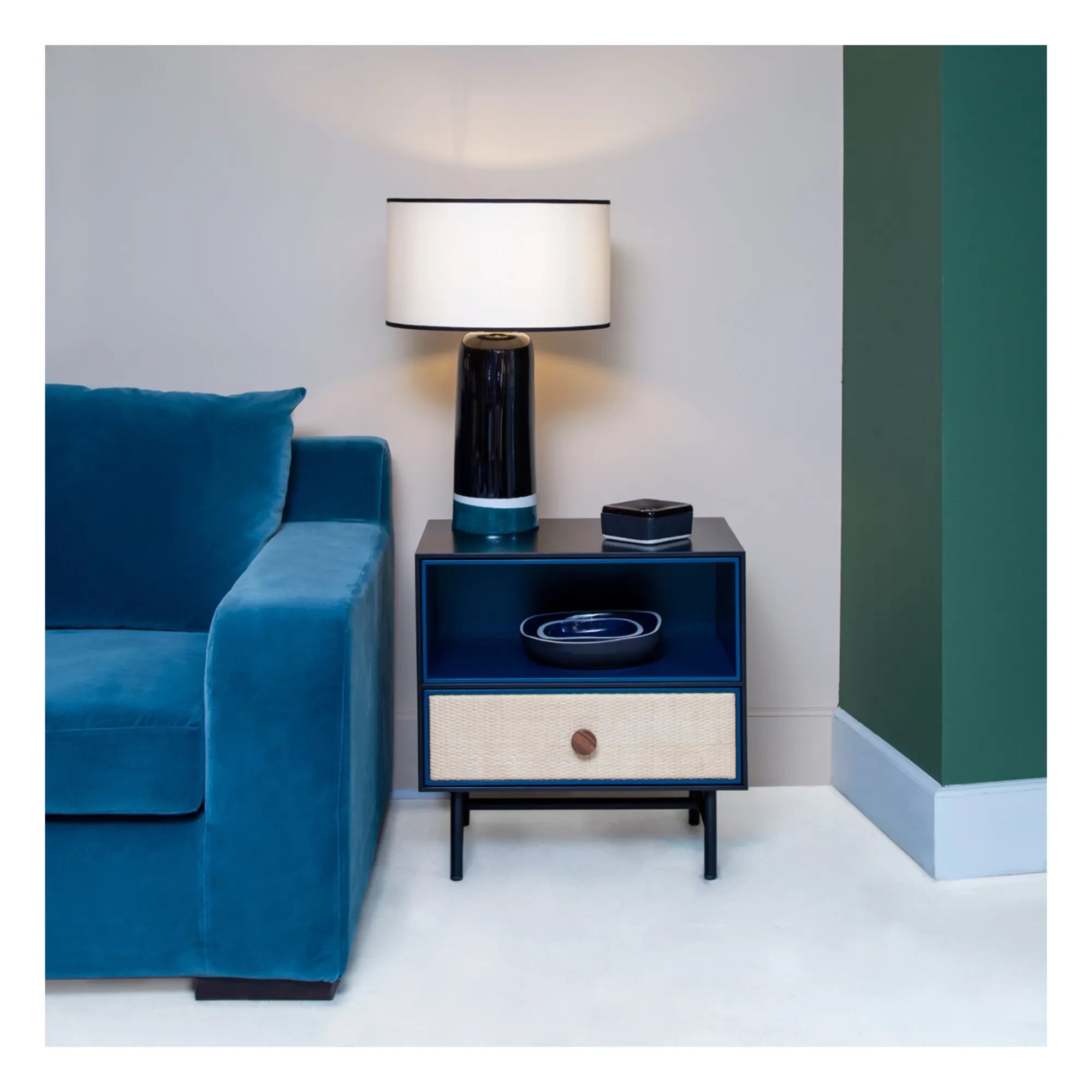 Maison Sarah Lavoine - Lámpara de Mesa Sicilia H60cm | Sarah Azul