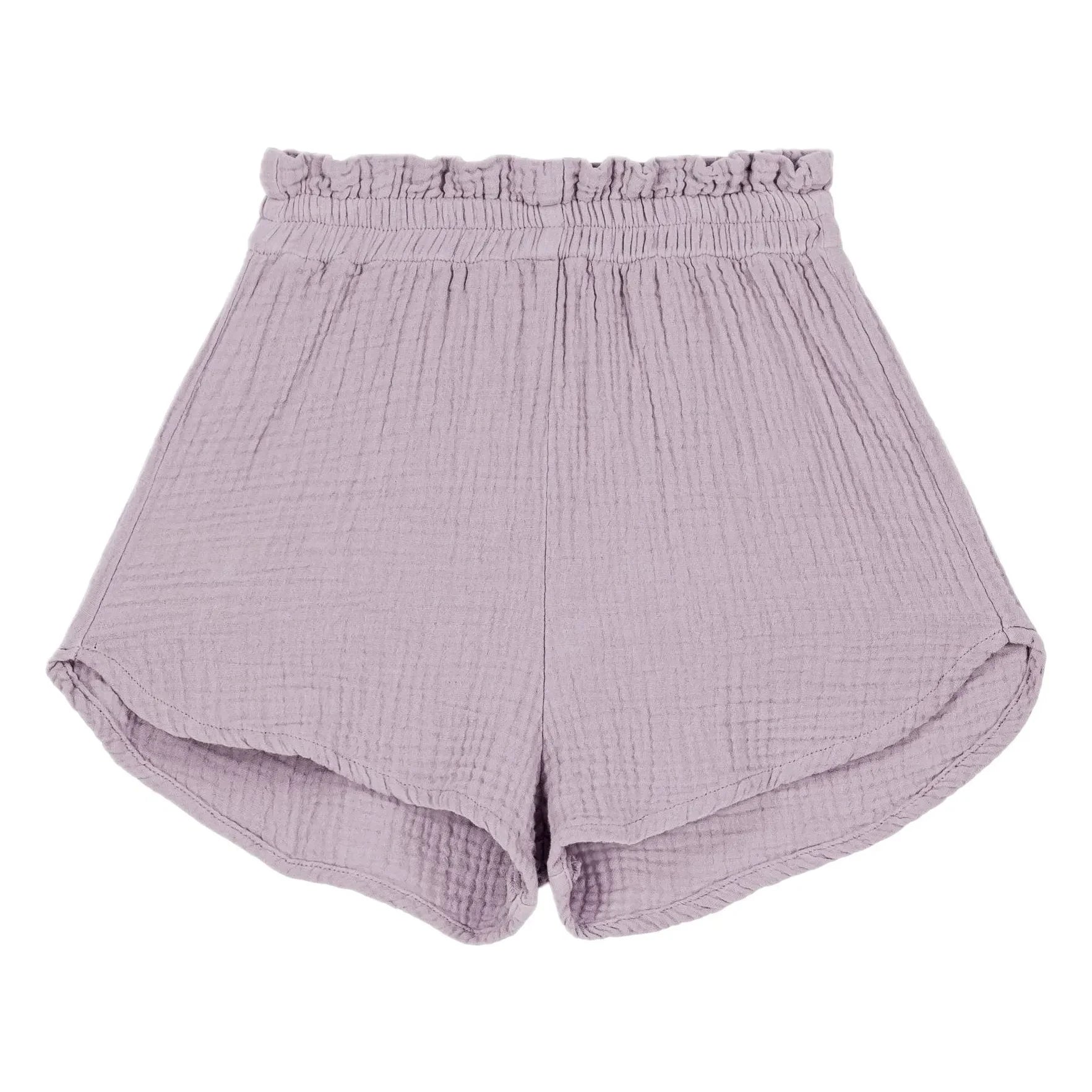 Studio Bohème - Georgette Shorts Gasa de Algodón Orgánico | Lila