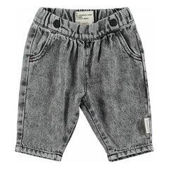 Piupiuchick - Pantalón vaquero elástico para bebé | Negro