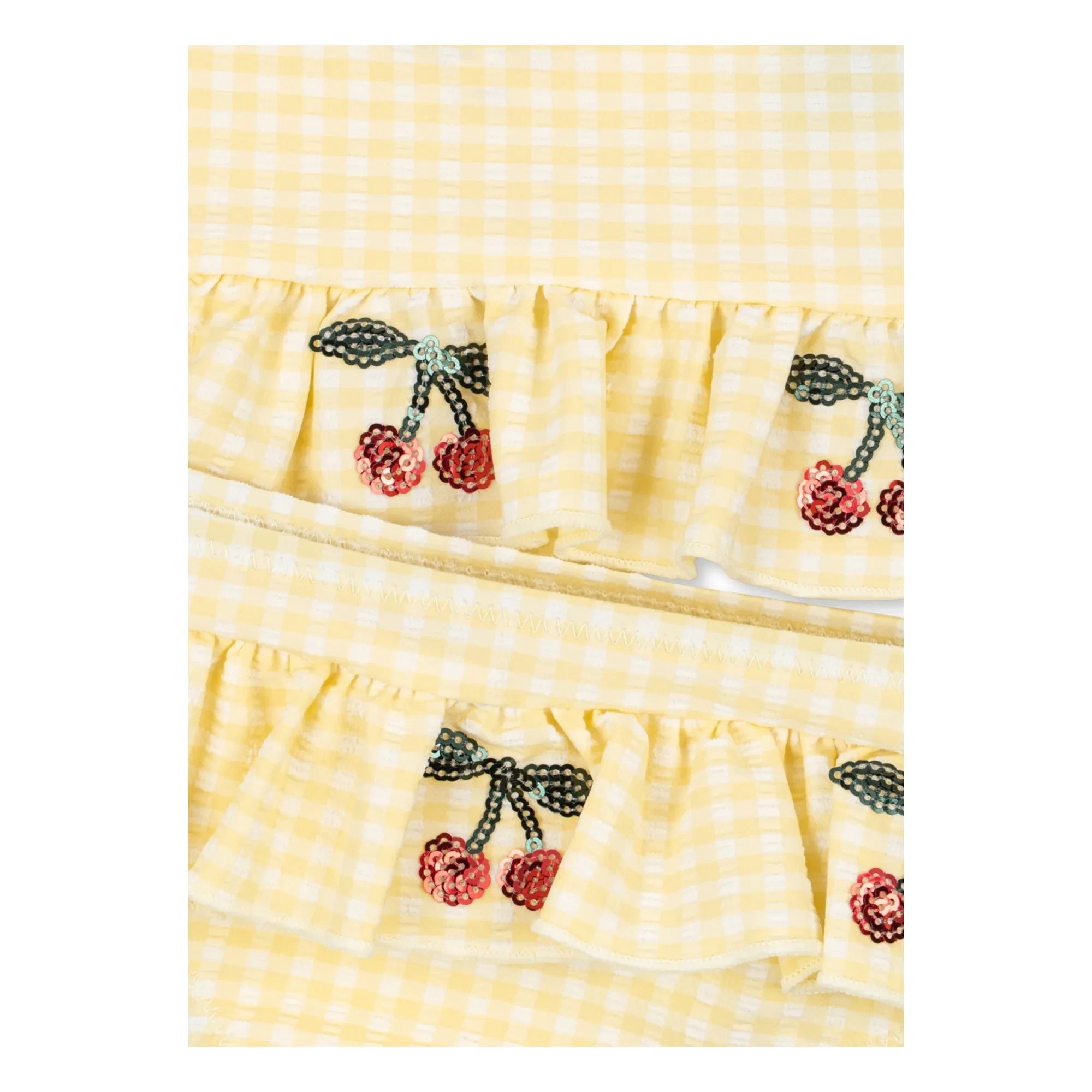 Konges Sløjd - Traje de baño Etta Karolar con cerezas | Amarillo