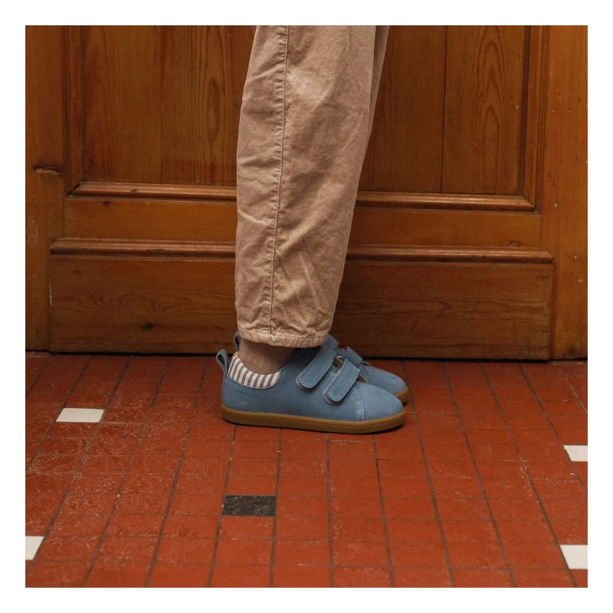 Zapatillas rayadas de gamuza Lazare - Mahaut | Azul denim