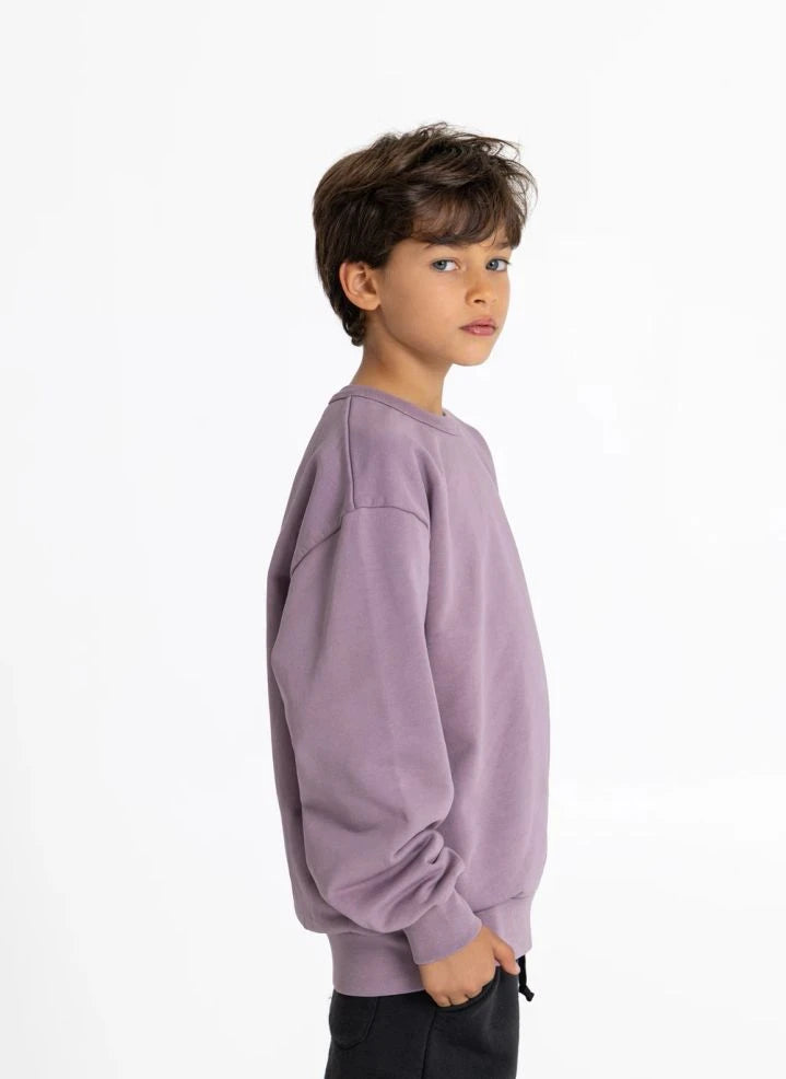 Smallable Kid - Sudadera Orgánica de Algodón Arlo | Púrpura