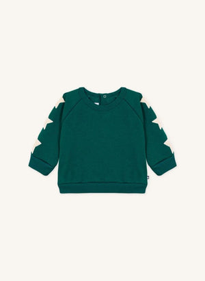 Petit Bateau - Baby Stars Sweat | Verde