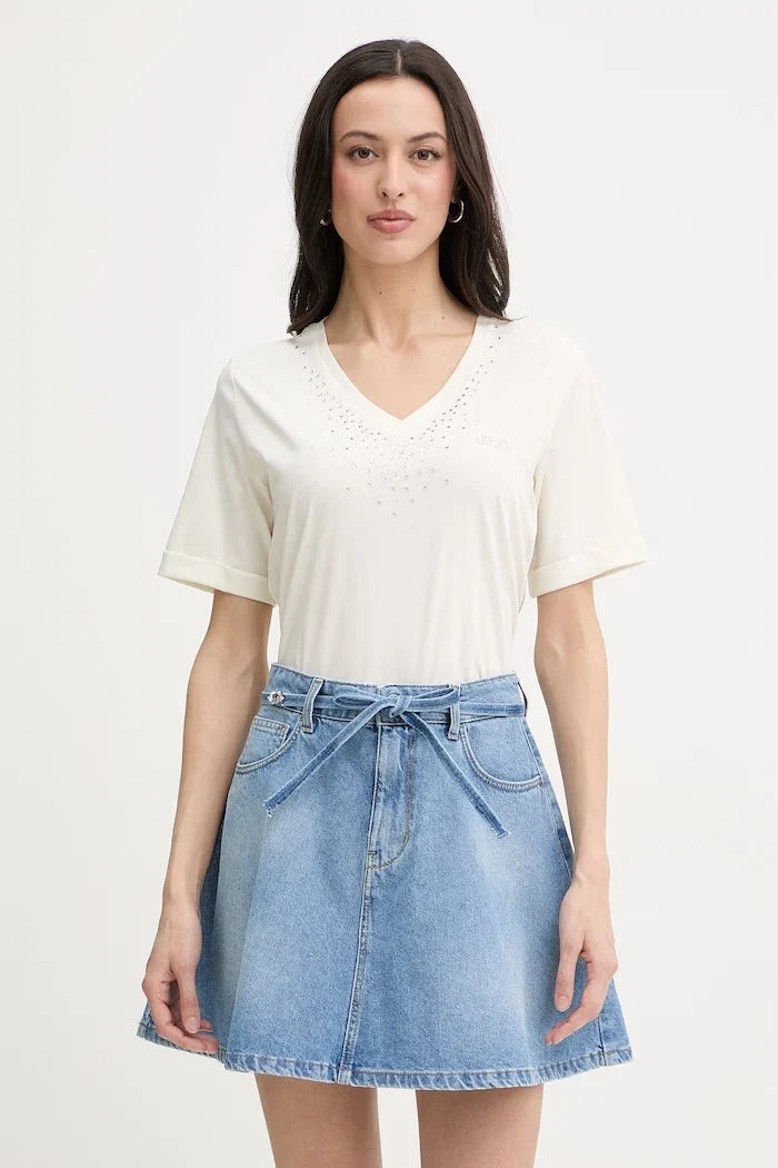Camiseta de algodón para mujer Liu Jo