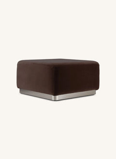 The Socialite Family - Puff de terciopelo suave Rotondo | Chocolate